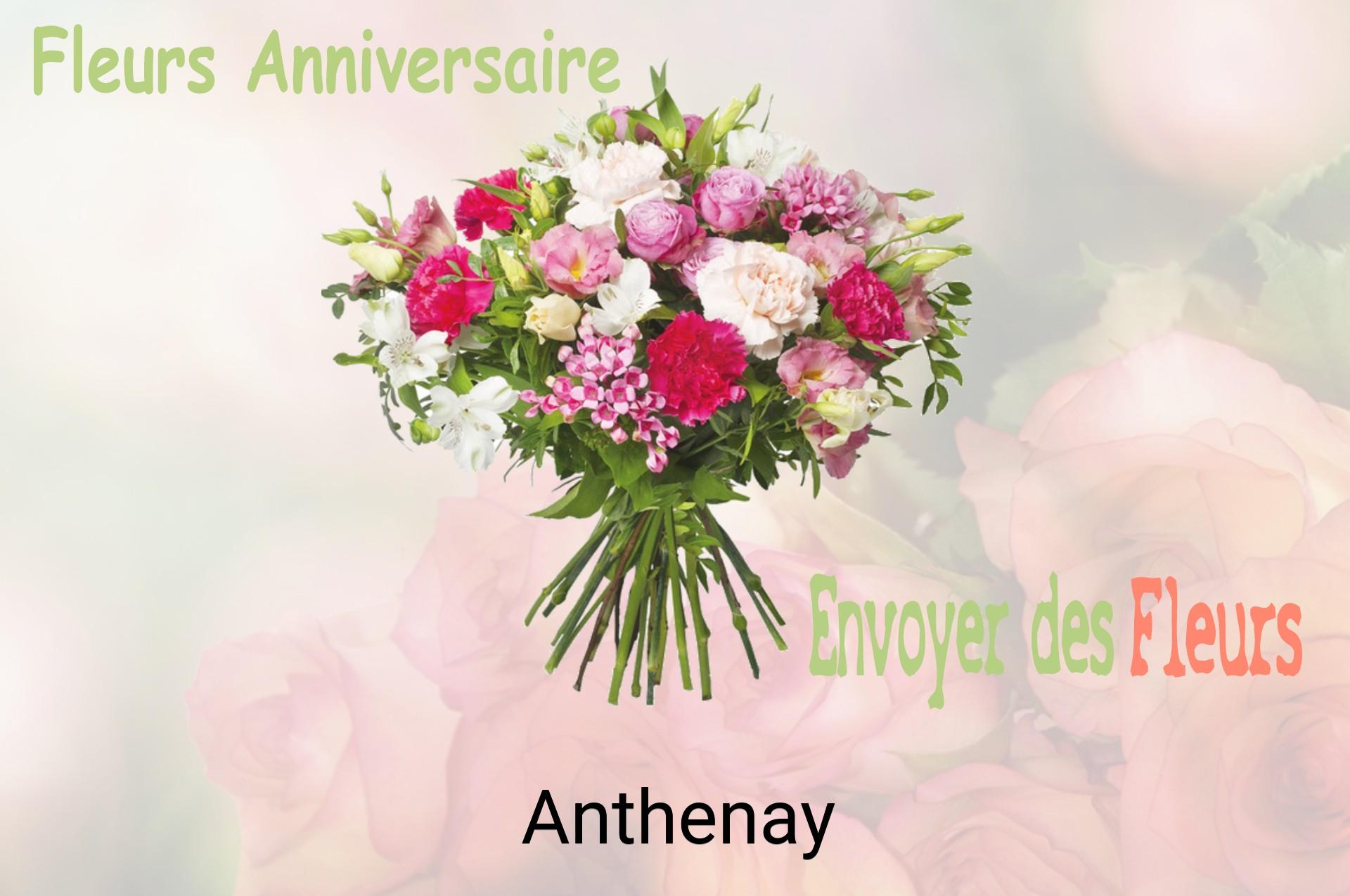 Bouquet de fleurs d’anniversaire livré à Anthenay