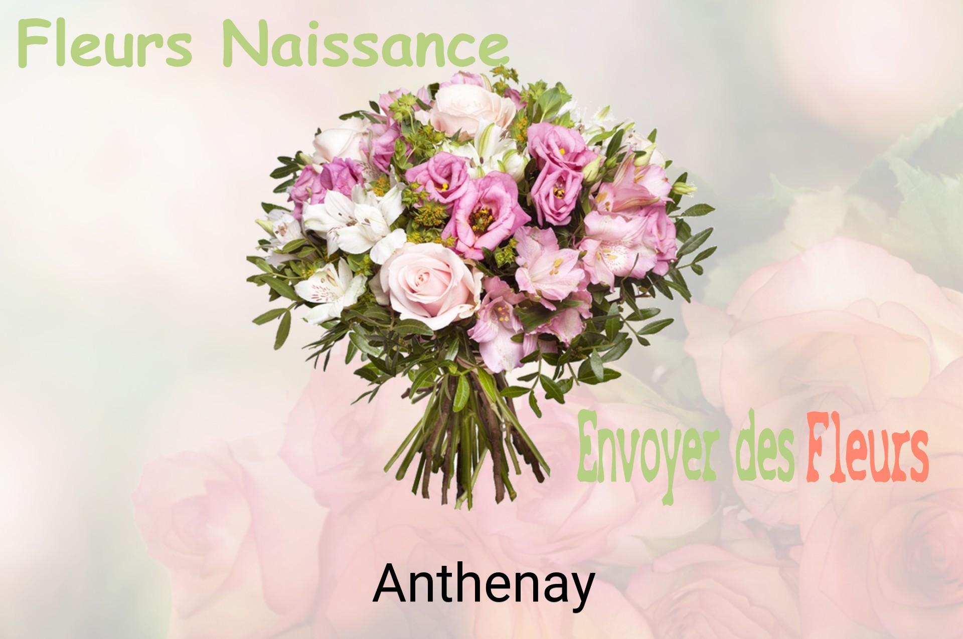Bouquet de fleurs de naissance livré à Anthenay
